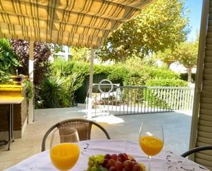 Terrace of Single-family semi-detached for sale in Requena  with Air Conditioner, Heating and Private garden