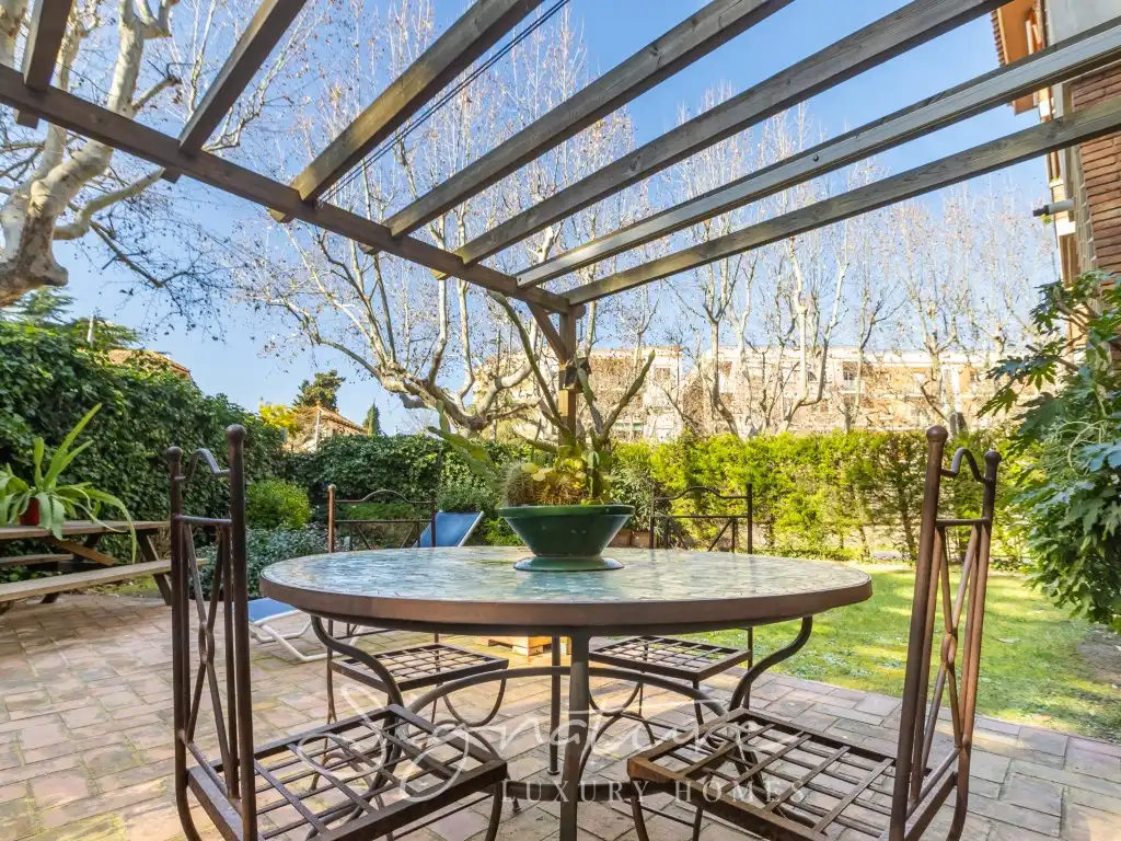 Terrassa de Planta baixa de lloguer en Sant Cugat del Vallès amb Aire condicionat, Jardí privat i Terrassa