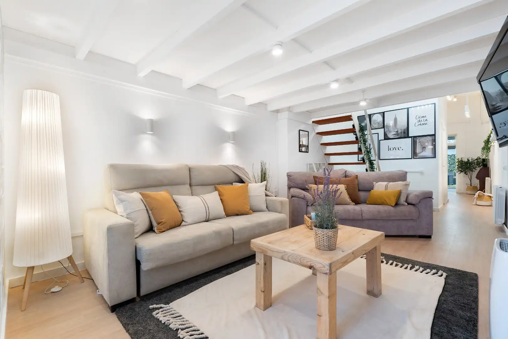 Sala de estar de Piso en venta en  Barcelona Capital con Aire acondicionado, Calefacción y Amueblado
