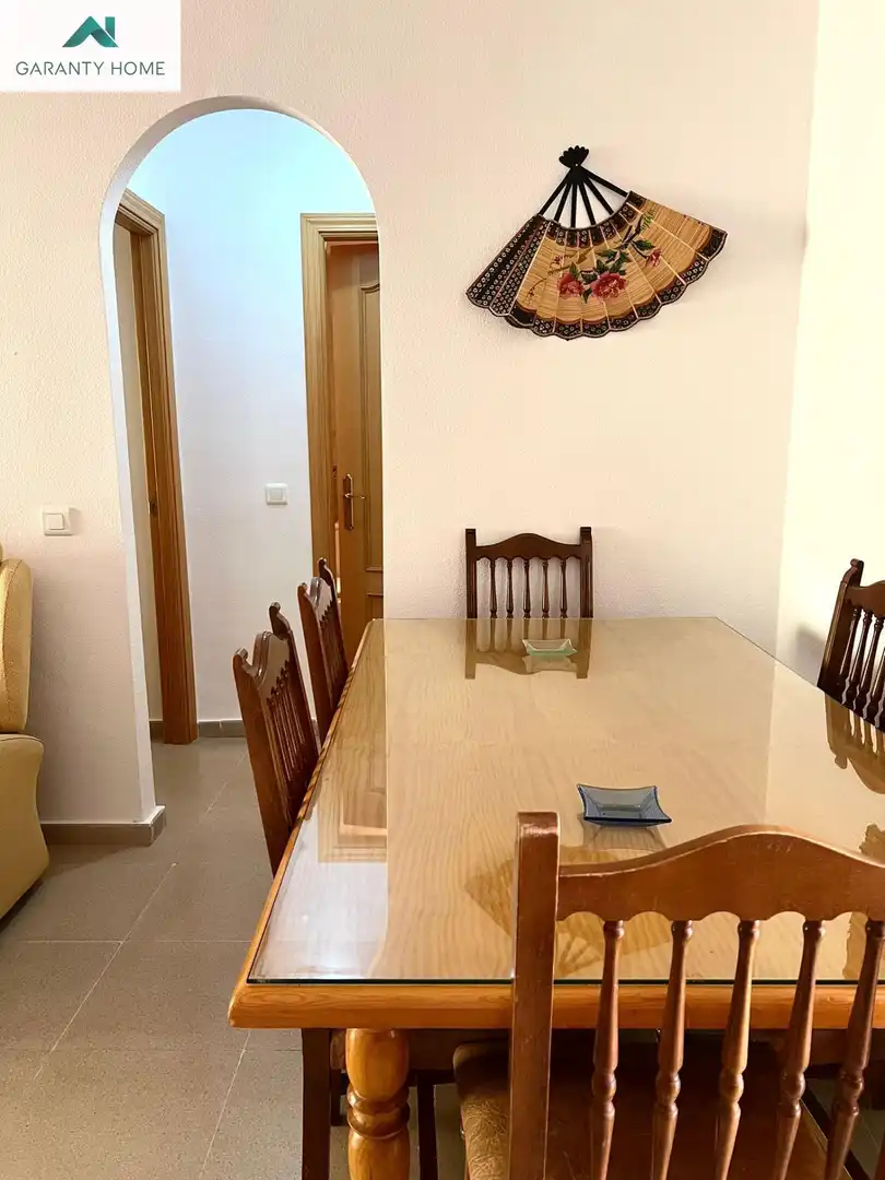 Dining room of Flat for rent in Rincón de la Victoria  with Air Conditioner, Terrace and Furnished