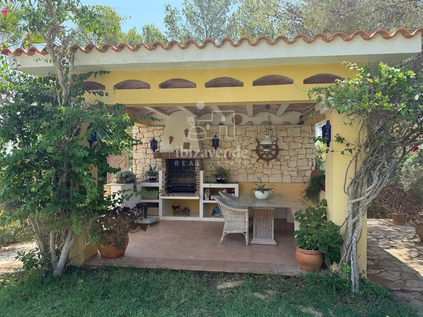 Jardín de Casa o chalet en venta en Santa Eulària des Riu con Aire acondicionado, Jardín privado y Terraza