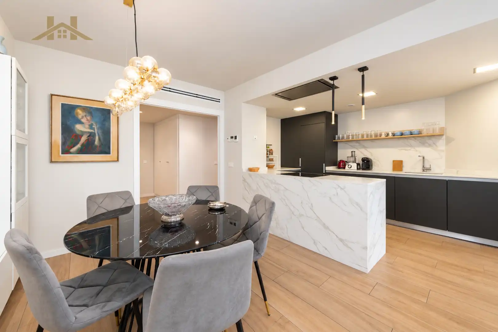 Kitchen of Flat for sale in Boadilla del Monte  with Parquet flooring, Terrace and Oven