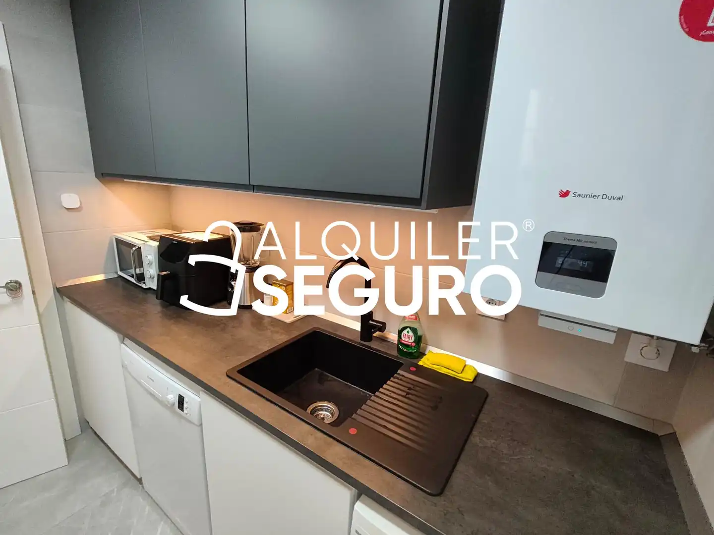 Küche von Wohnung zur Miete in Madrid mit Klimaanlage und Heizung