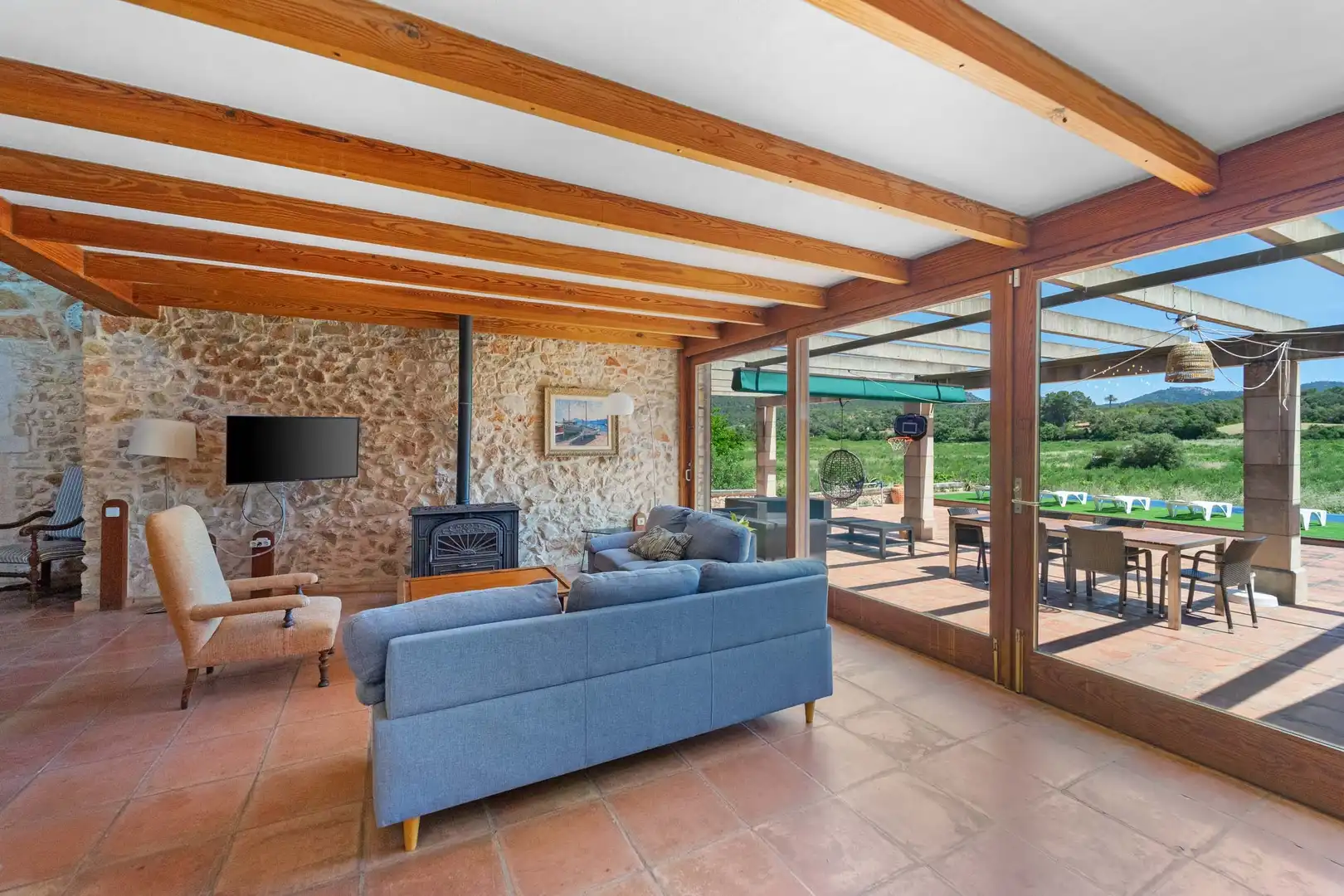 Terrassa de Finca rústica en venda en Felanitx amb Traster, Piscina i Moblat