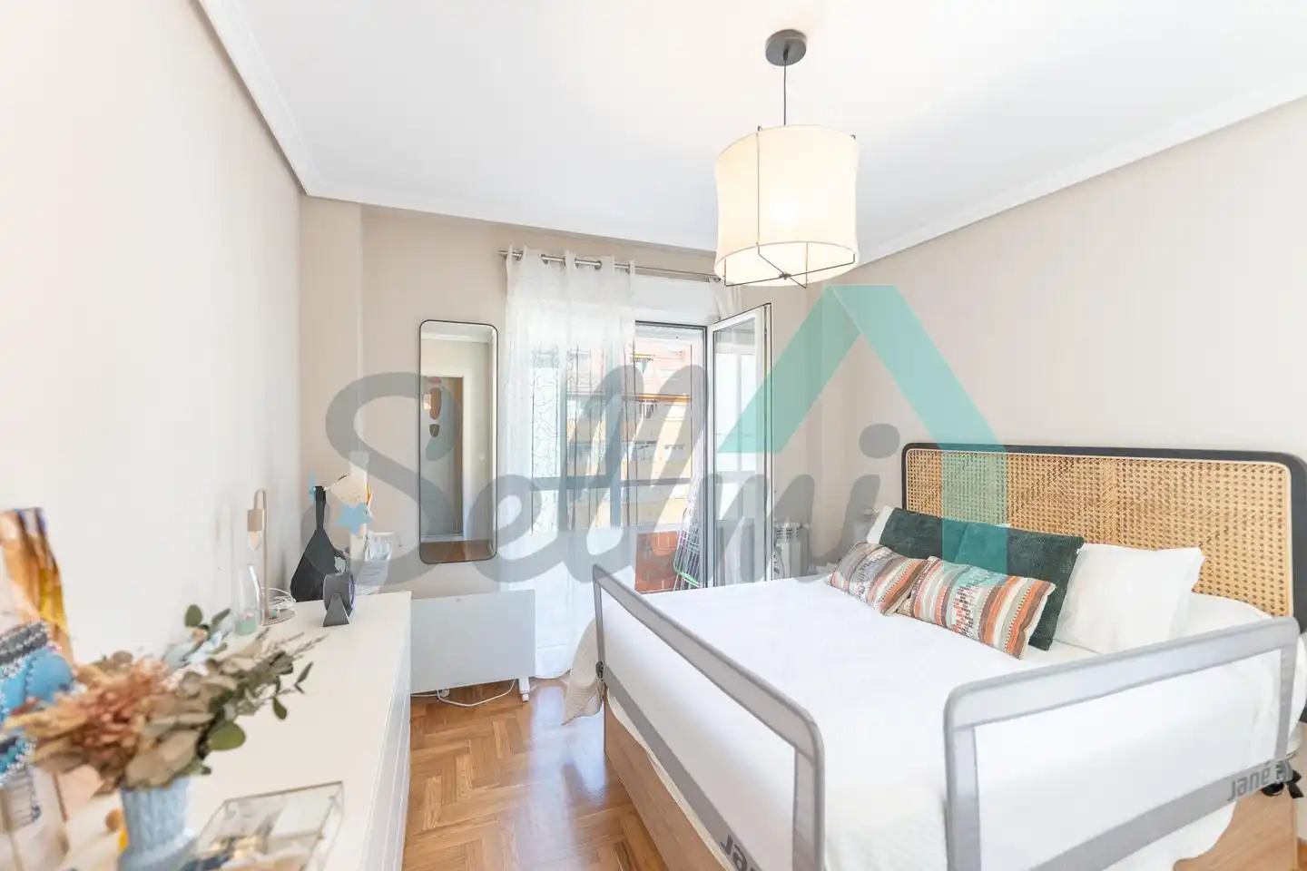 Schlafzimmer von Wohnung zum Verkauf in Oviedo  mit Heizung, Parkett und Terrasse
