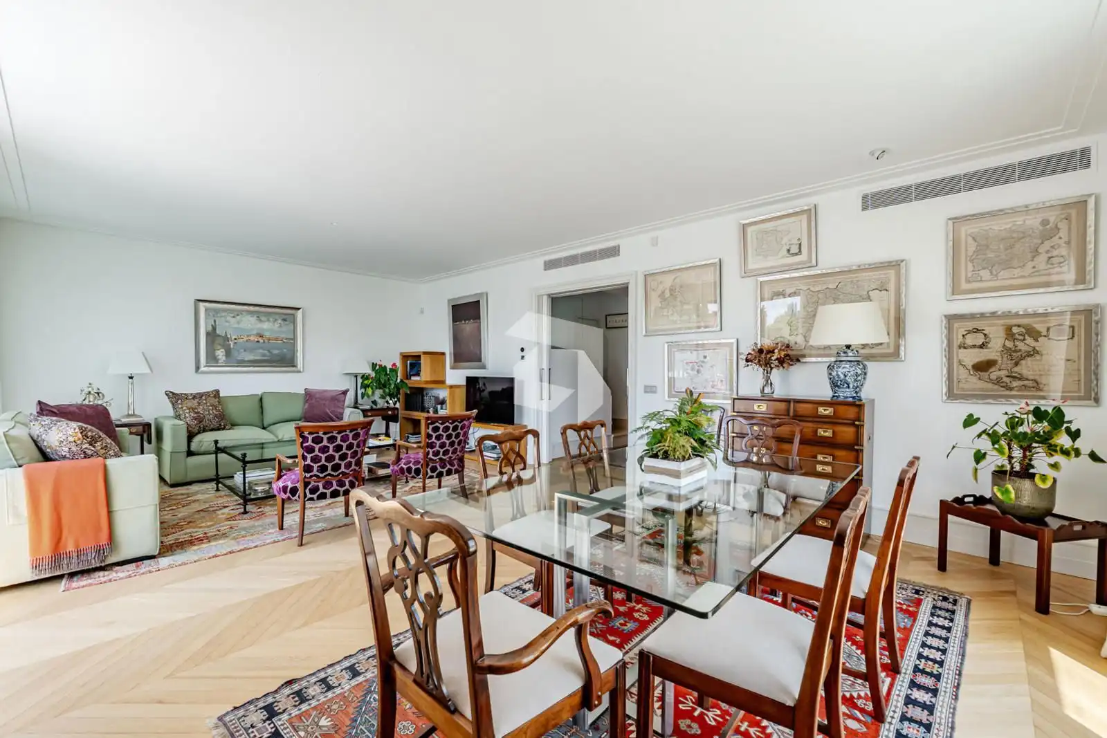 Living room of Attic for sale in Madrid  with Air Conditioner, Heating and Parquet flooring