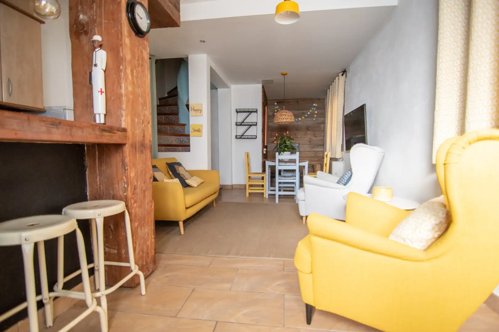 Sala d'estar de Finca rústica en venda en Deltebre amb Aire condicionat, Jardí privat i Terrassa