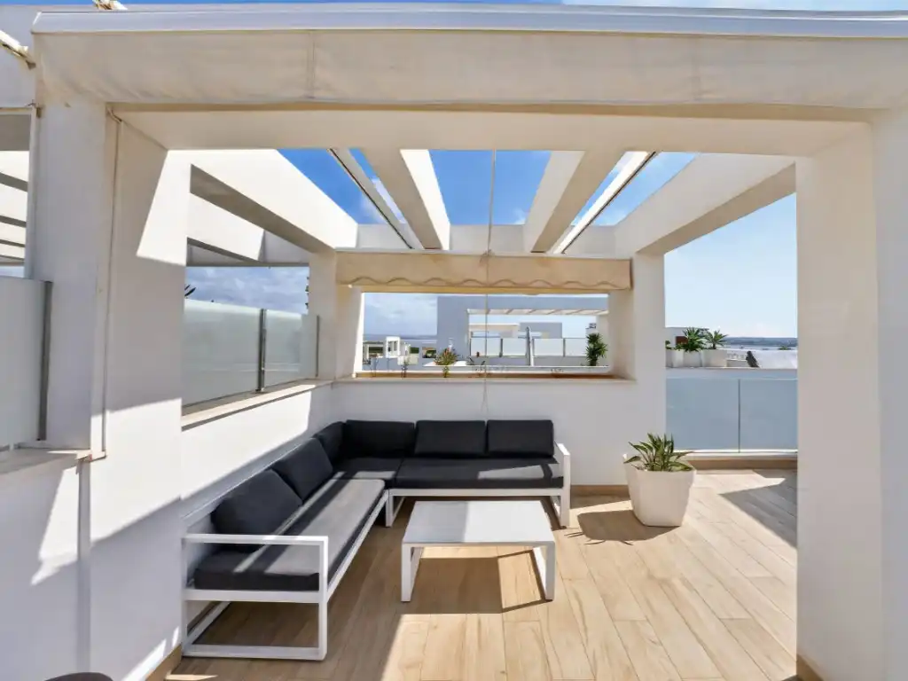 Terrace of Attic for sale in Torrevieja  with Air Conditioner, Heating and Furnished
