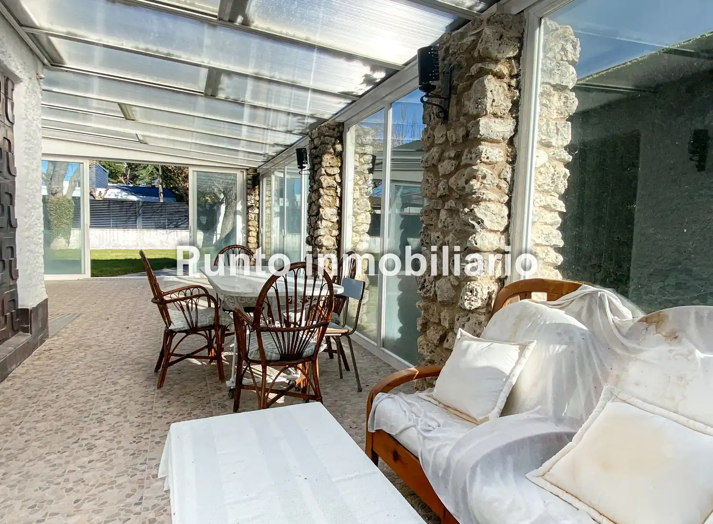 Terraza de Casa adosada en venta en Tudela de Duero con Calefacción, Jardín privado y Terraza