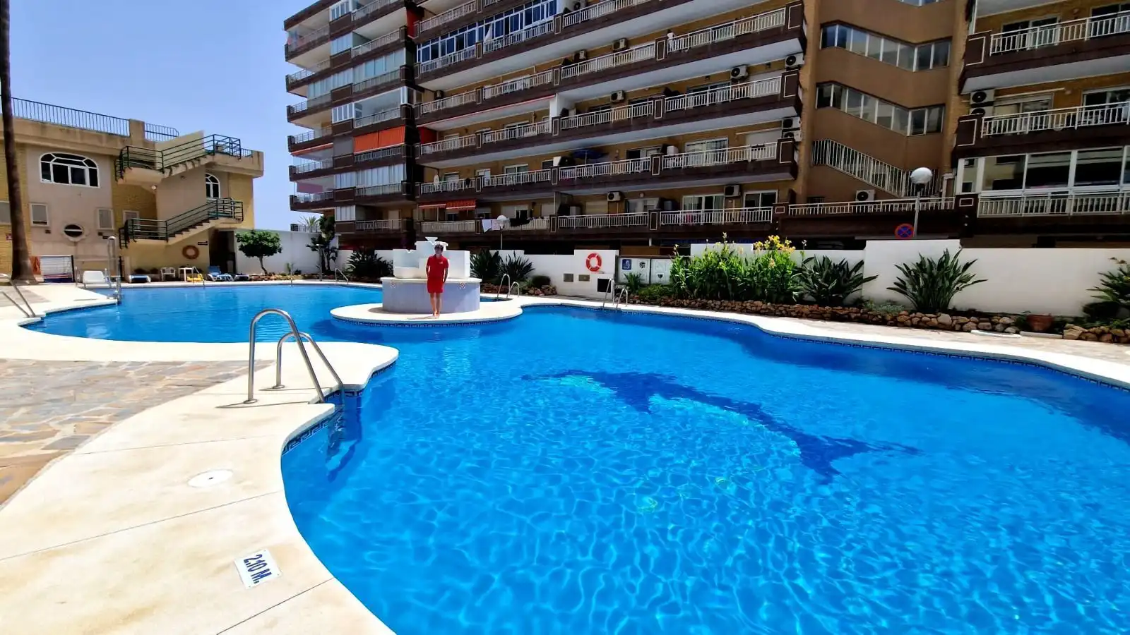 Swimming pool of Apartments for sale in Fuengirola  with Air Conditioner, Parquet flooring and Terrace
