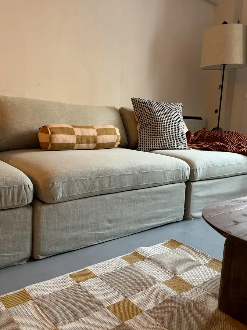Living room of Flat for rent in Valencia  with Air Conditioner, Heating and Private garden