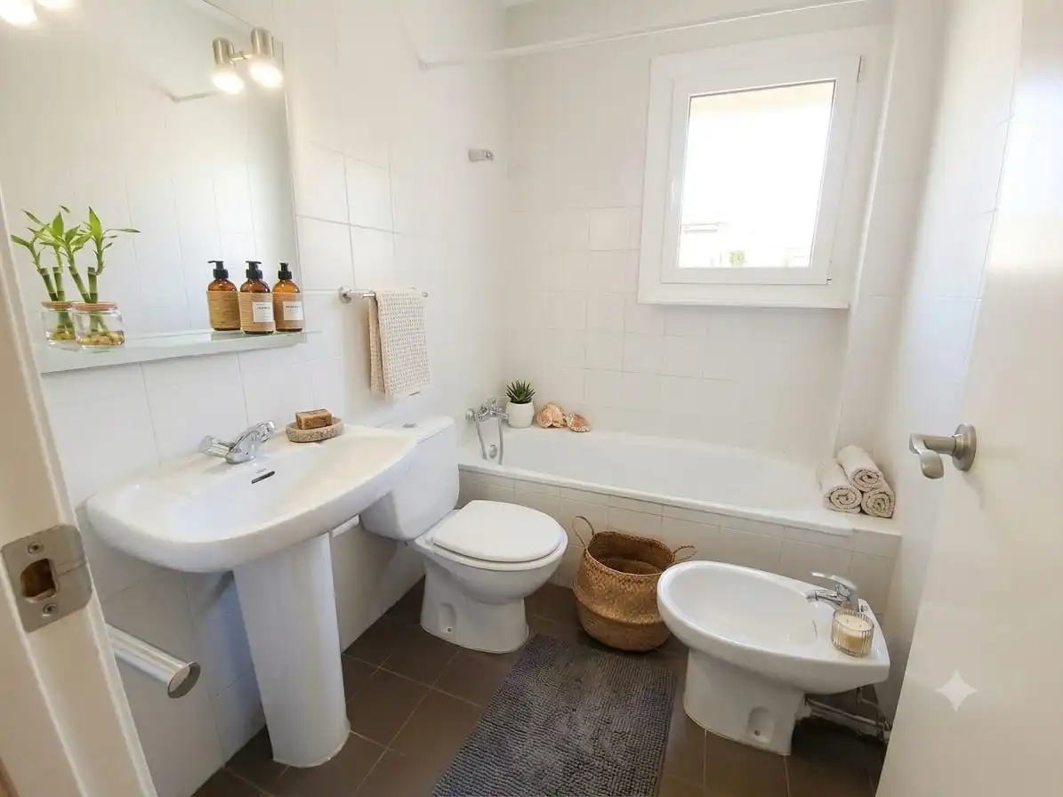 Baño de Casa adosada en venta en Sant Cugat del Vallès con Calefacción y Terraza