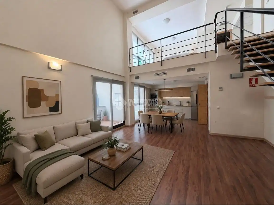 Living room of Lofts for sale in Madrid  with Air Conditioner and Heating