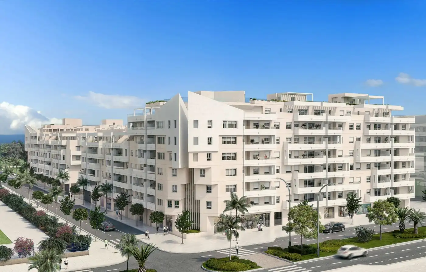 Vista exterior de Pis en venda en Marbella amb Aire condicionat, Terrassa i Piscina comunitària