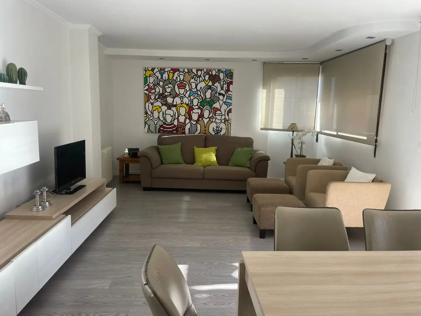 Sala de estar de Piso en venta en Alicante / Alacant con Aire acondicionado, Calefacción y Parquet