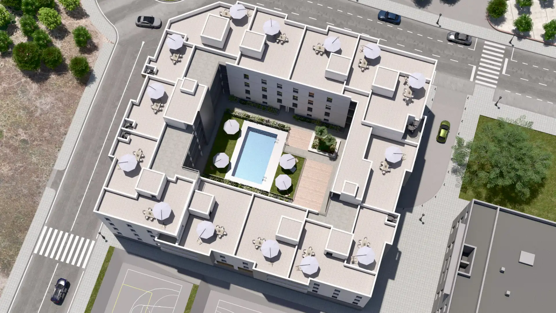 Vista exterior de Pis en venda en Los Barrios amb Terrassa i Piscina comunitària