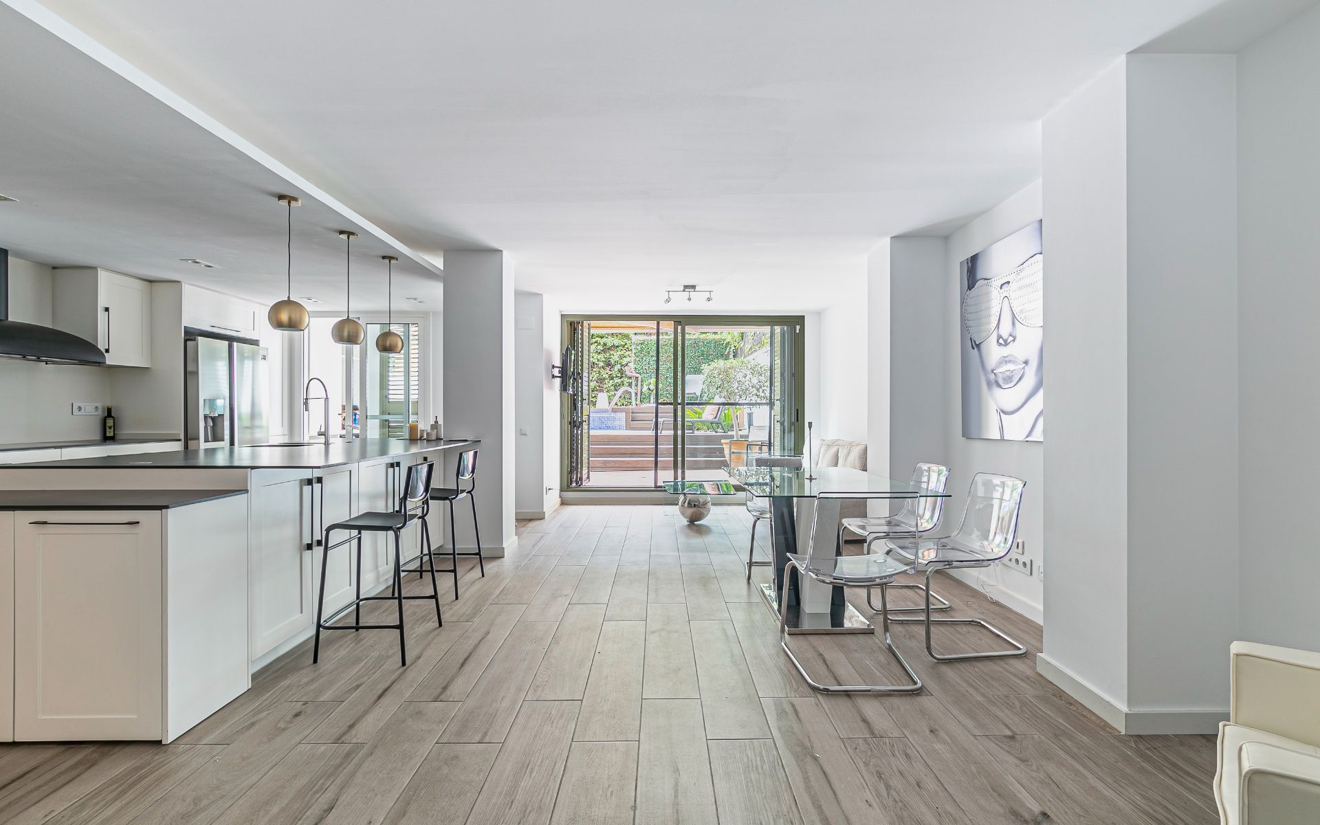 Dining room of Duplex to rent in  Barcelona Capital  with Air Conditioner, Heating and Terrace