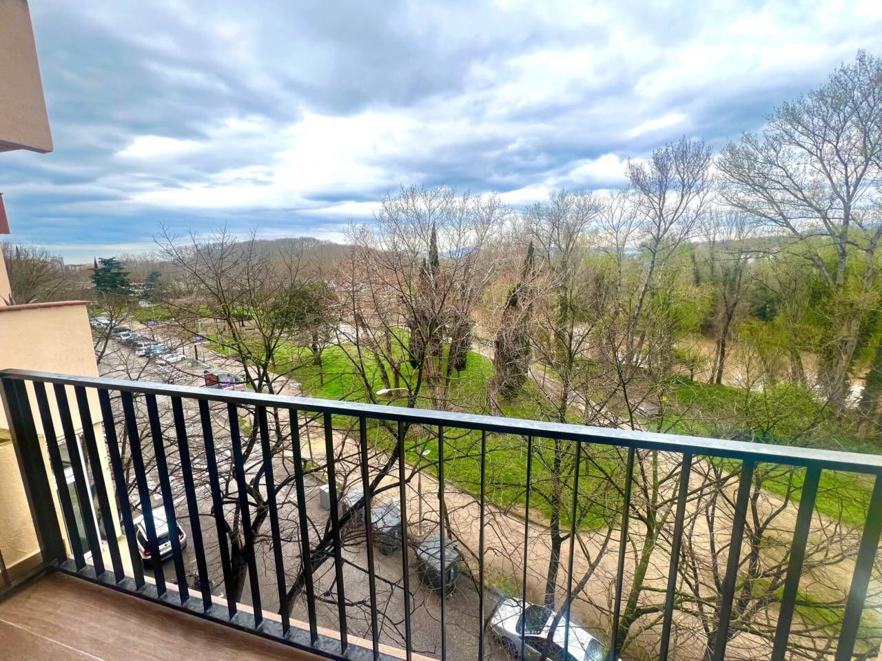 Balcony of Flat for sale in Girona Capital  with Air Conditioner, Heating and Parquet flooring