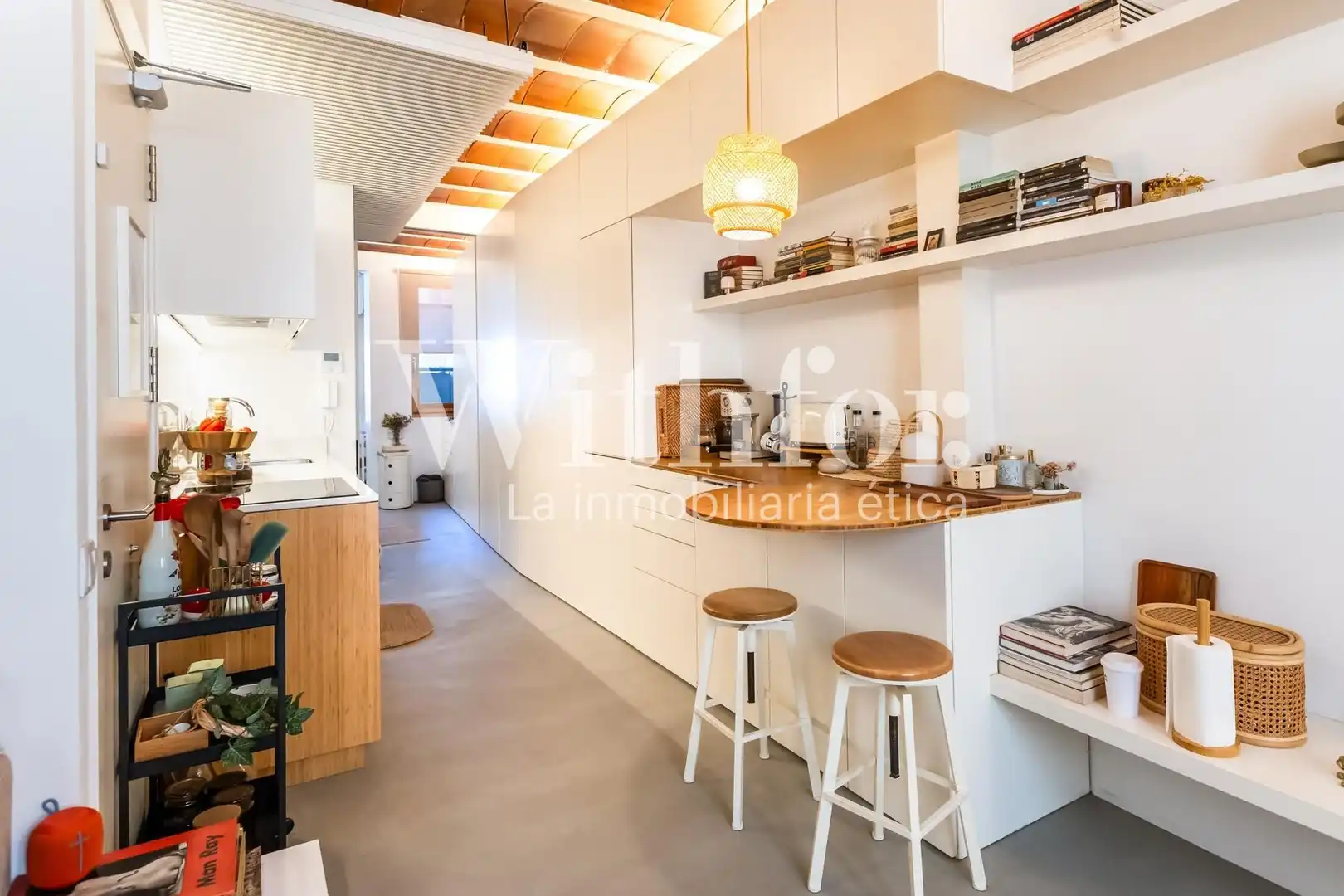 Cocina de Piso en venta en Barcelona con Aire acondicionado, Calefacción y Amueblado