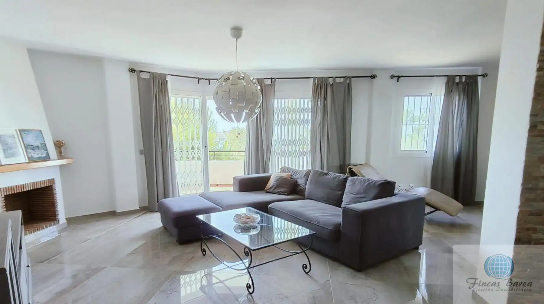 Living room of Flat for rent in Mijas  with Air Conditioner, Terrace and Furnished