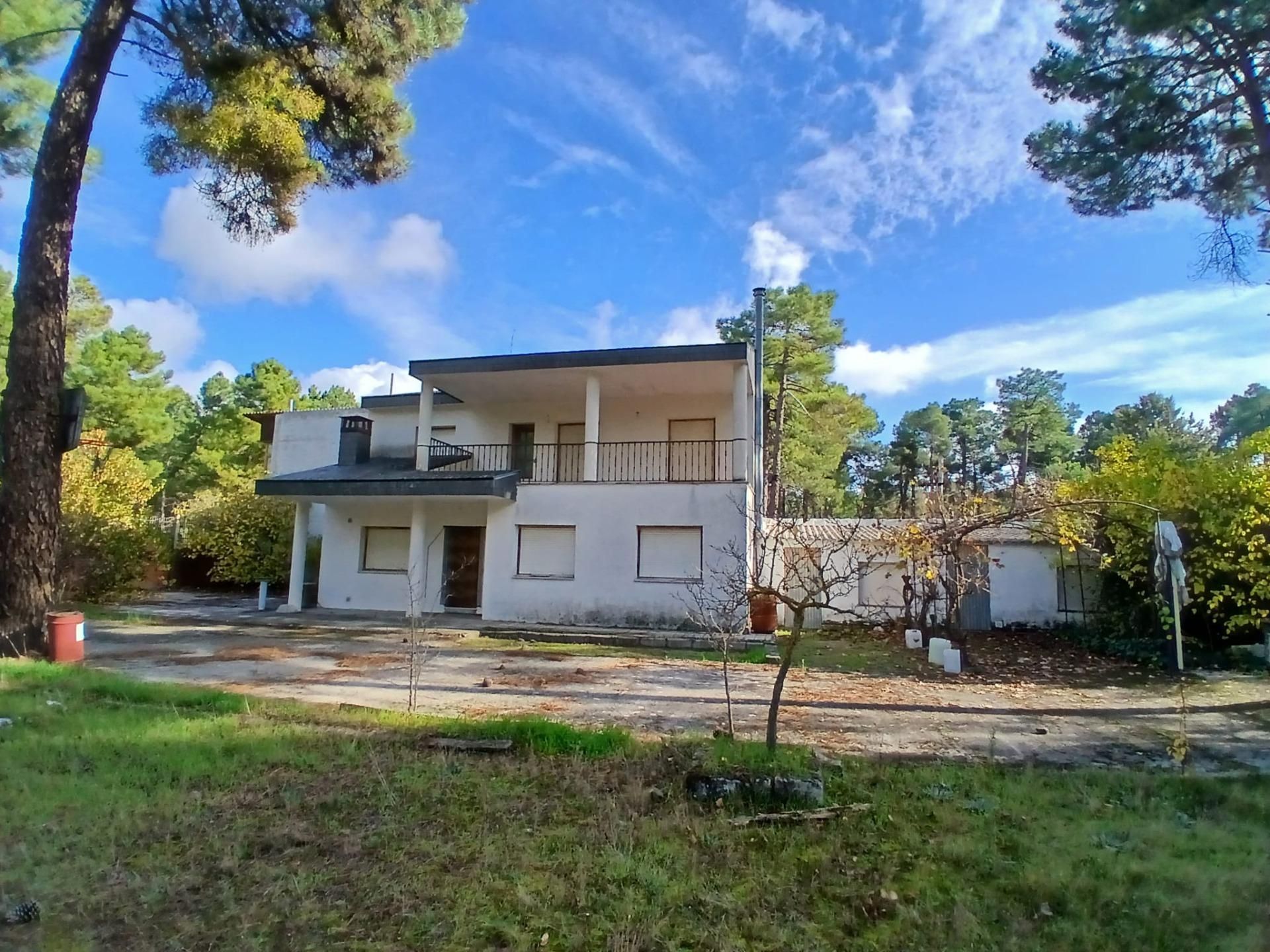 Vista exterior de Casa o xalet en venda en Cuéllar amb Jardí privat i Traster