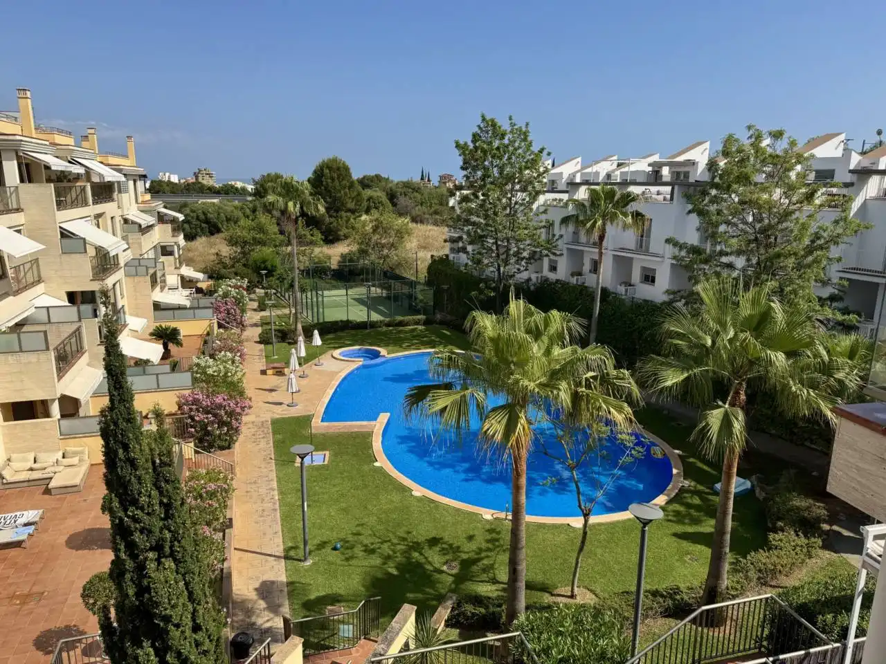 Garden of Flat for rent in  Palma de Mallorca  with Air Conditioner, Heating and Parquet flooring