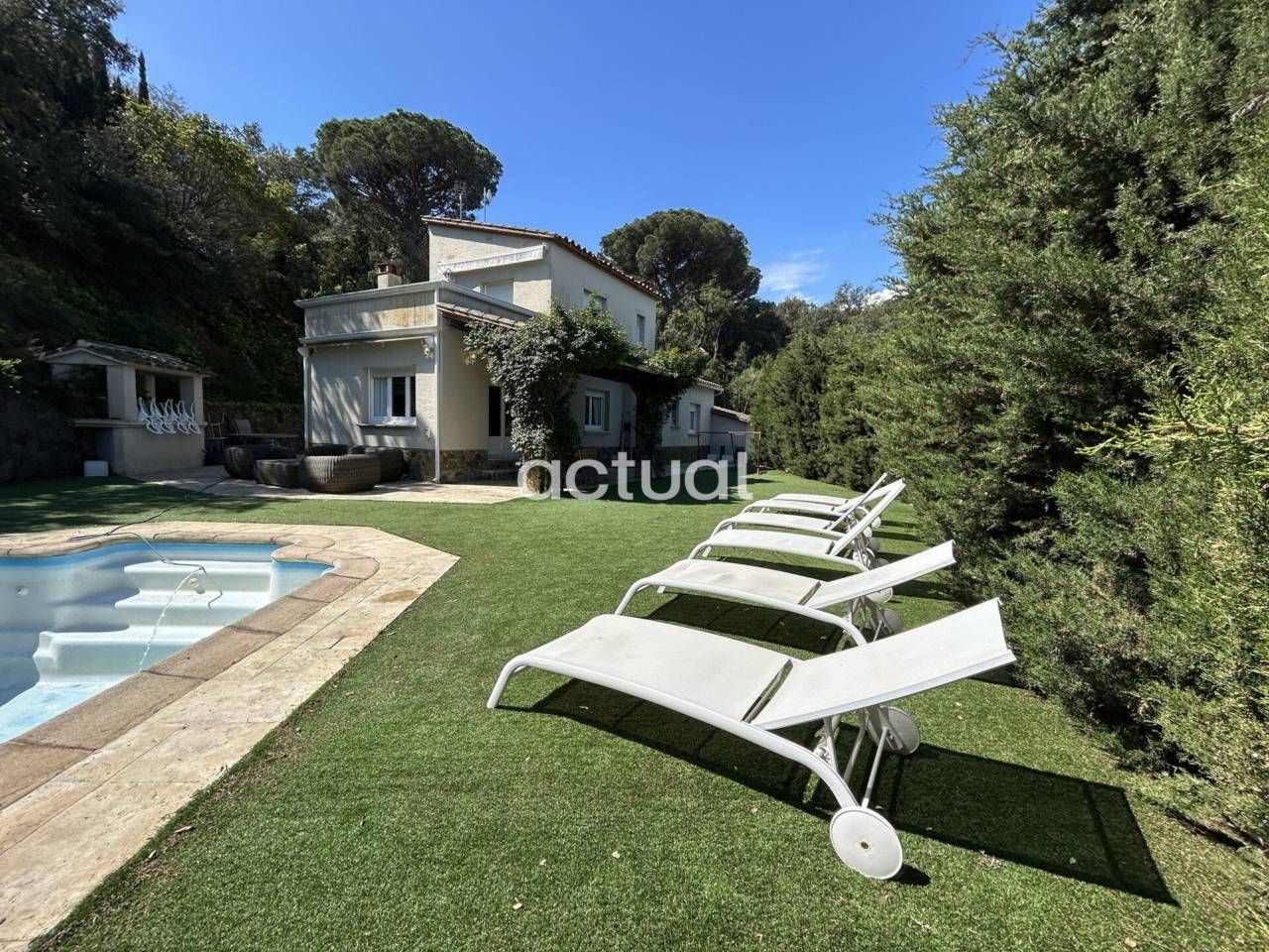 Jardí de Casa o xalet en venda en Calonge i Sant Antoni amb Calefacció, Terrassa i Moblat