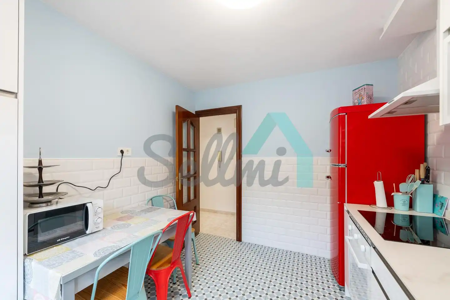 Kitchen of Flat for rent in Gijón   with Heating, Parquet flooring and Furnished