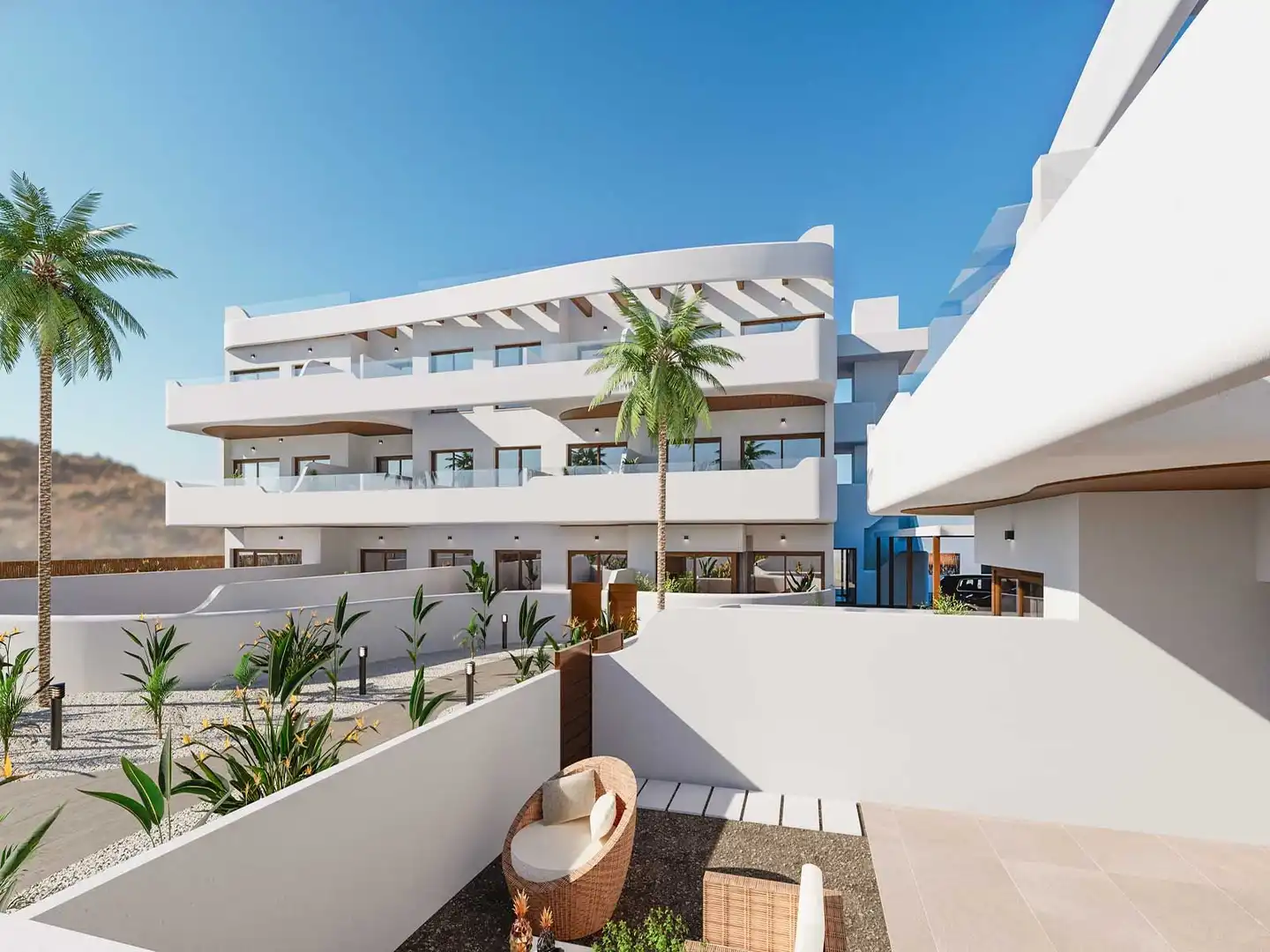 Vista exterior de Apartament en venda en Los Alcázares amb Piscina comunitària