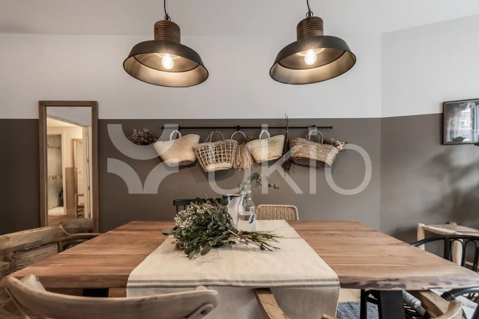 Comedor de Apartamento de alquiler en Madrid con Aire acondicionado, Calefacción y Terraza