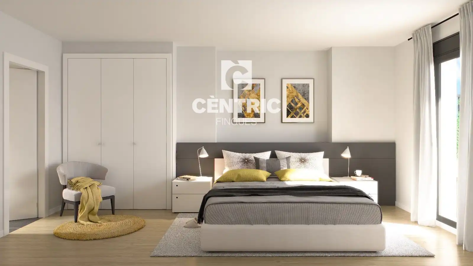 Bedroom of Flat for sale in Terrassa  with Air Conditioner, Heating and Terrace