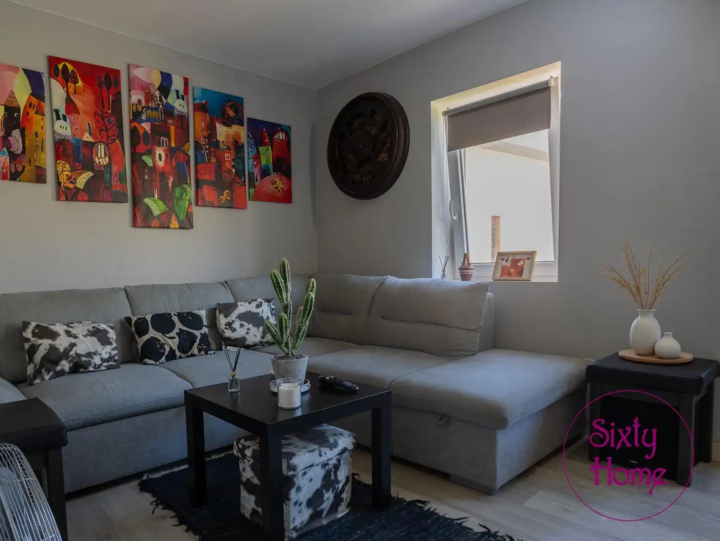 Sala de estar de Piso en venta en Zaragoza con Calefacción, Parquet y Amueblado