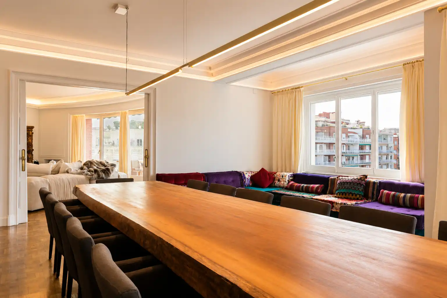 Comedor de Piso de alquiler en Barcelona con Aire acondicionado, Calefacción y Terraza