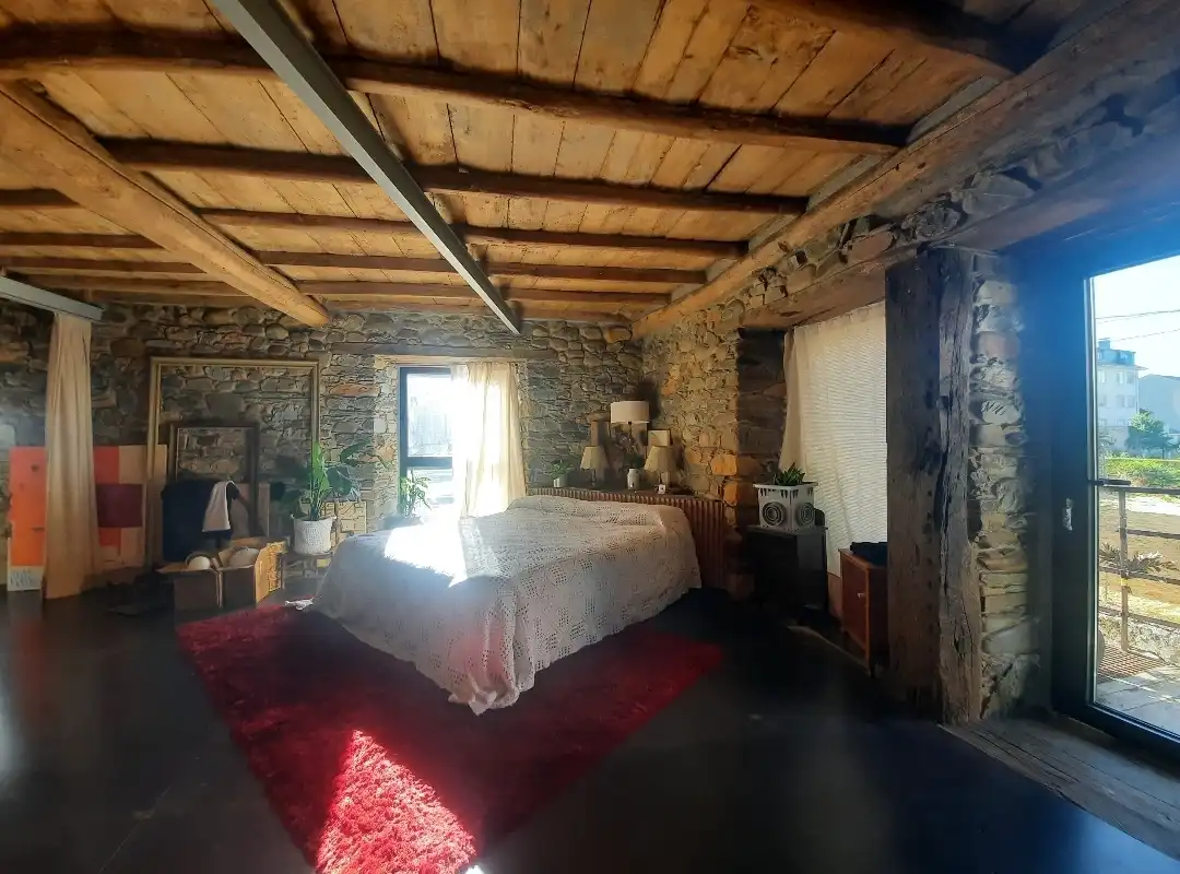 Bedroom of Country homes for sale in Cacabelos  with Furnished, Balcony and Internet