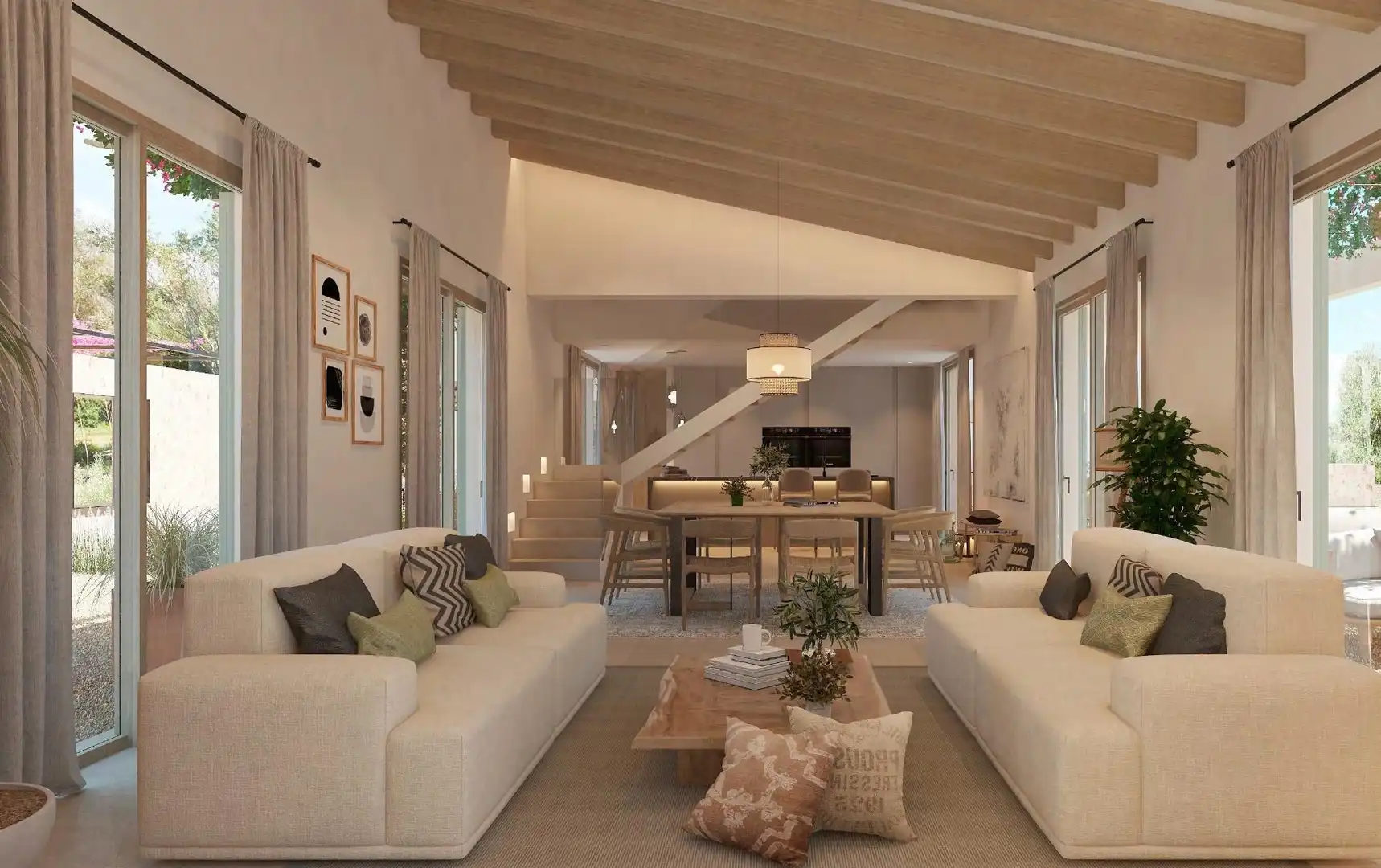 Sala de estar de Casa o chalet en venta en Felanitx con Aire acondicionado, Calefacción y Jardín privado