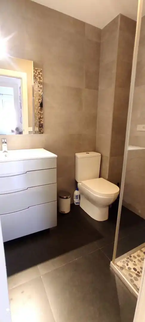 Baño de Piso de alquiler en Málaga con Aire acondicionado, Amueblado y Balcón
