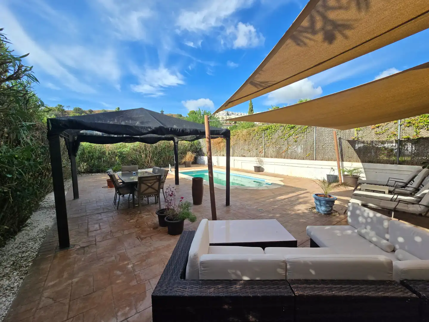Terrassa de Casa o xalet en venda en Mijas amb Aire condicionat, Calefacció i Jardí privat