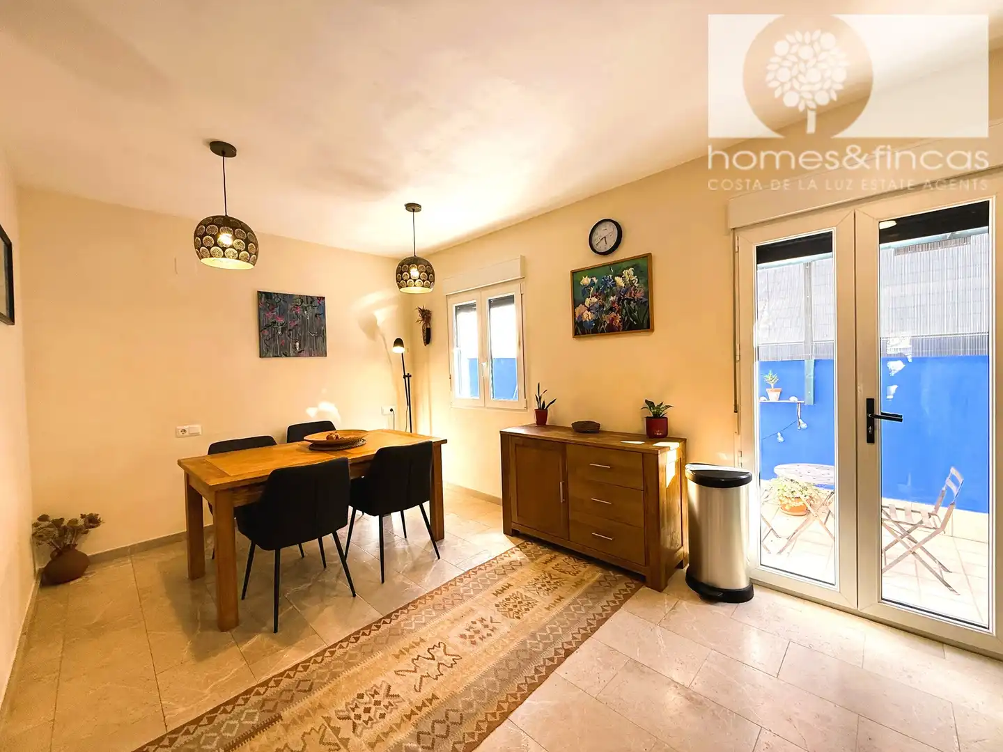 Dining room of Detached homes for sale in Ayamonte  with Air Conditioner, Terrace and Furnished