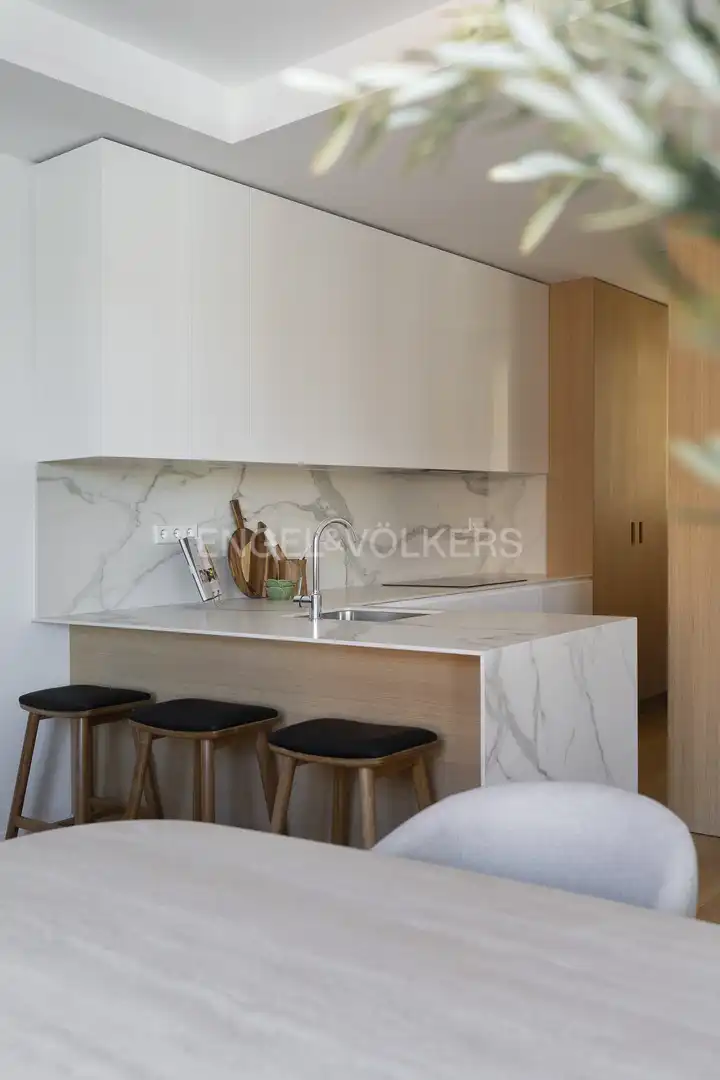 Küche von Wohnung zur Miete in Madrid mit Klimaanlage, Heizung und Möbliert