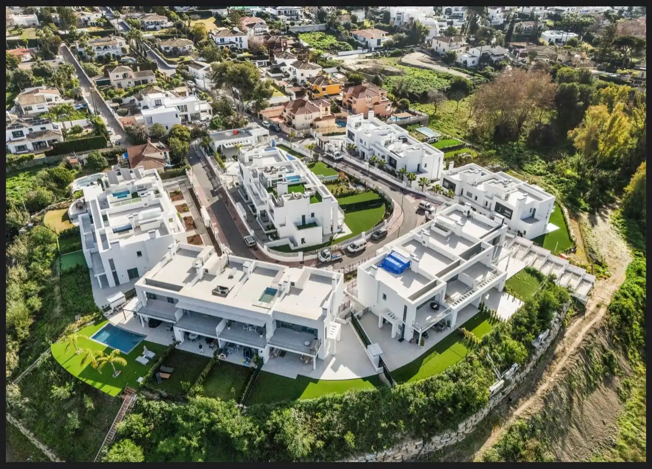 Exterior view of Detached homes for rent in Marbella  with Terrace