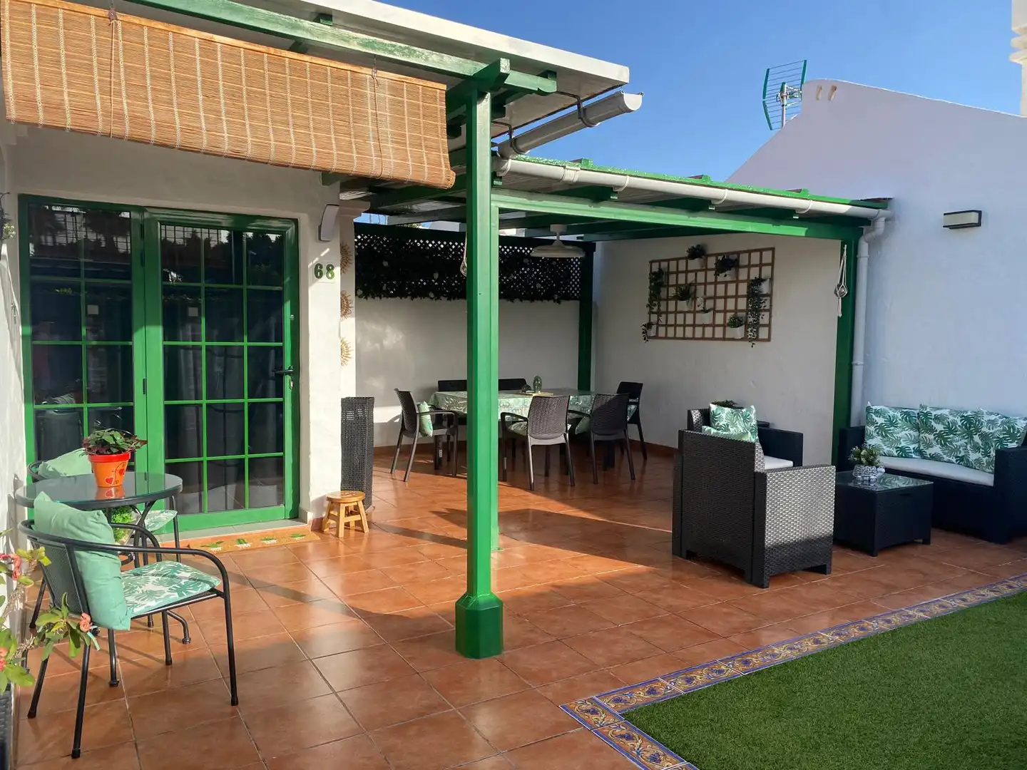 Terrace of Houses for rent in San Bartolomé de Tirajana  with Terrace, Furnished and Washing machine