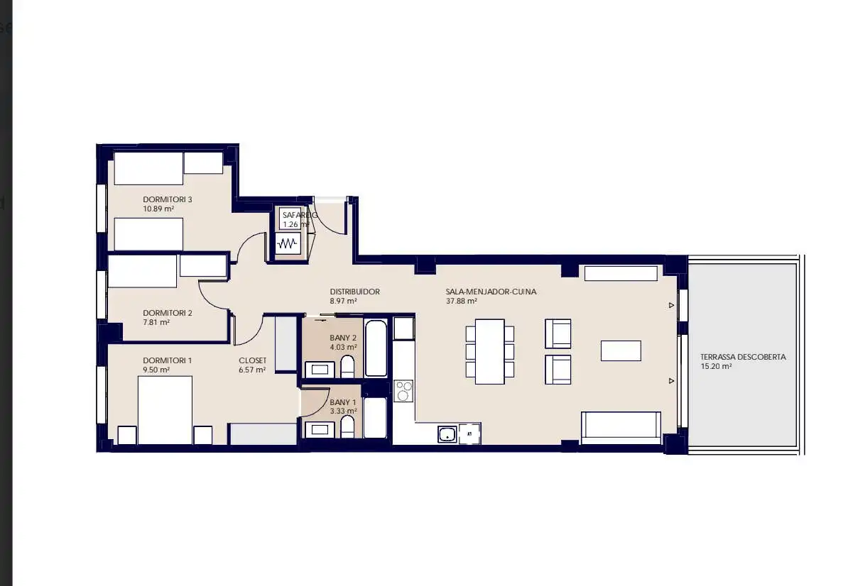 Apartament en venda en Terrassa amb Aire condicionat, Terrassa i Traster