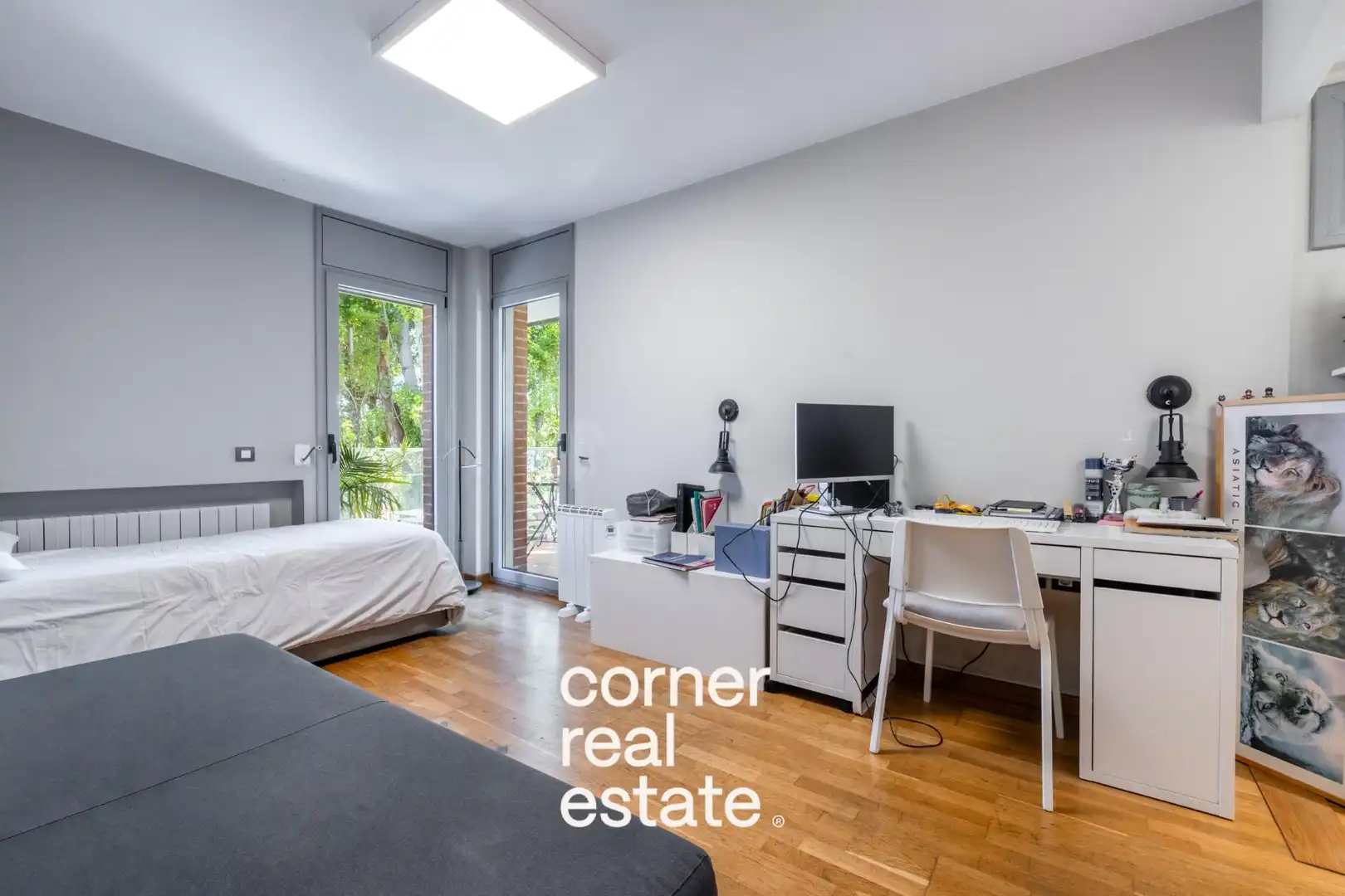 Vista exterior de Ático en venta en Sant Cugat del Vallès con Calefacción, Parquet y Terraza