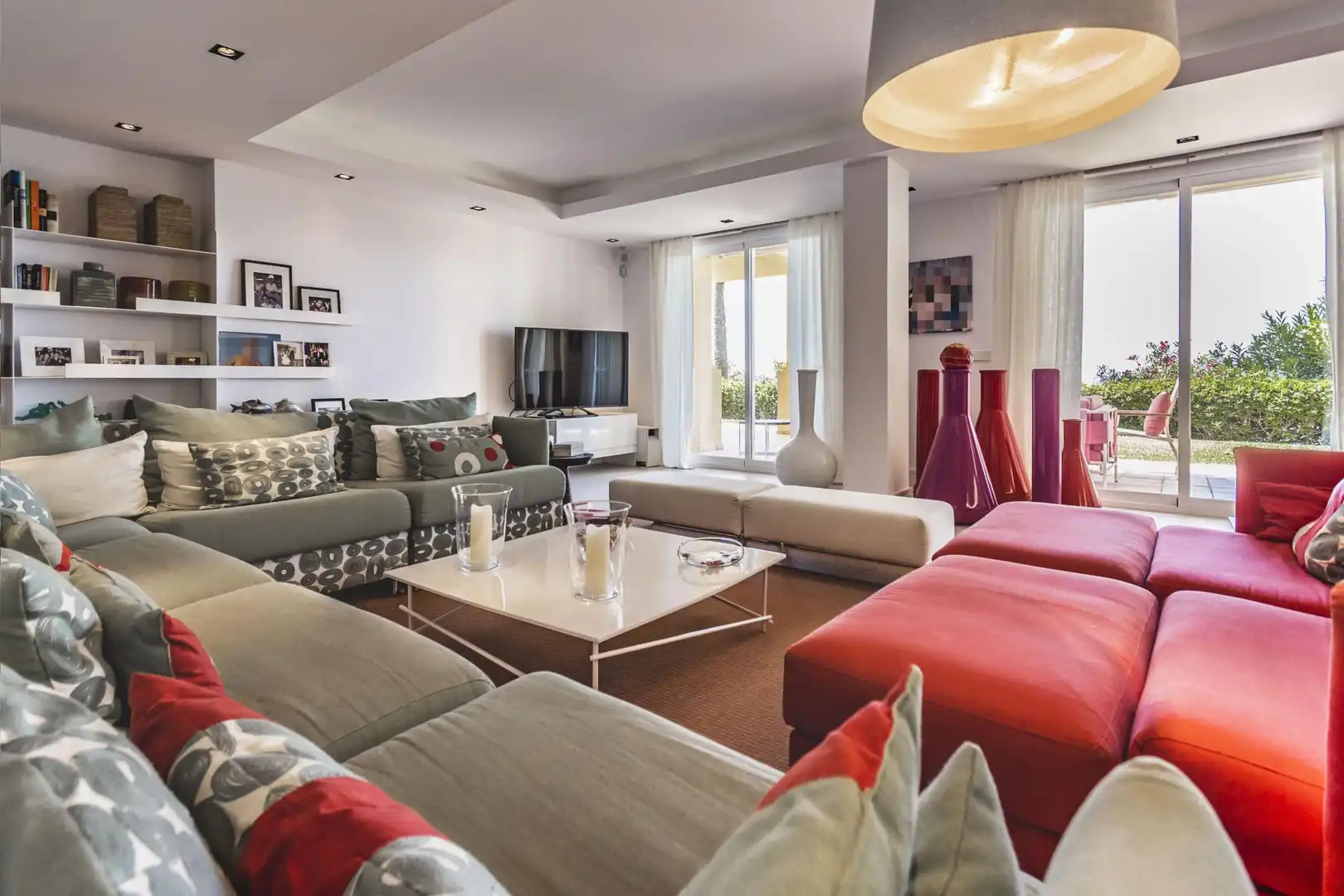 Wohnzimmer von Erdgeschoss zur Miete in Marbella mit Klimaanlage, Heizung und Terrasse
