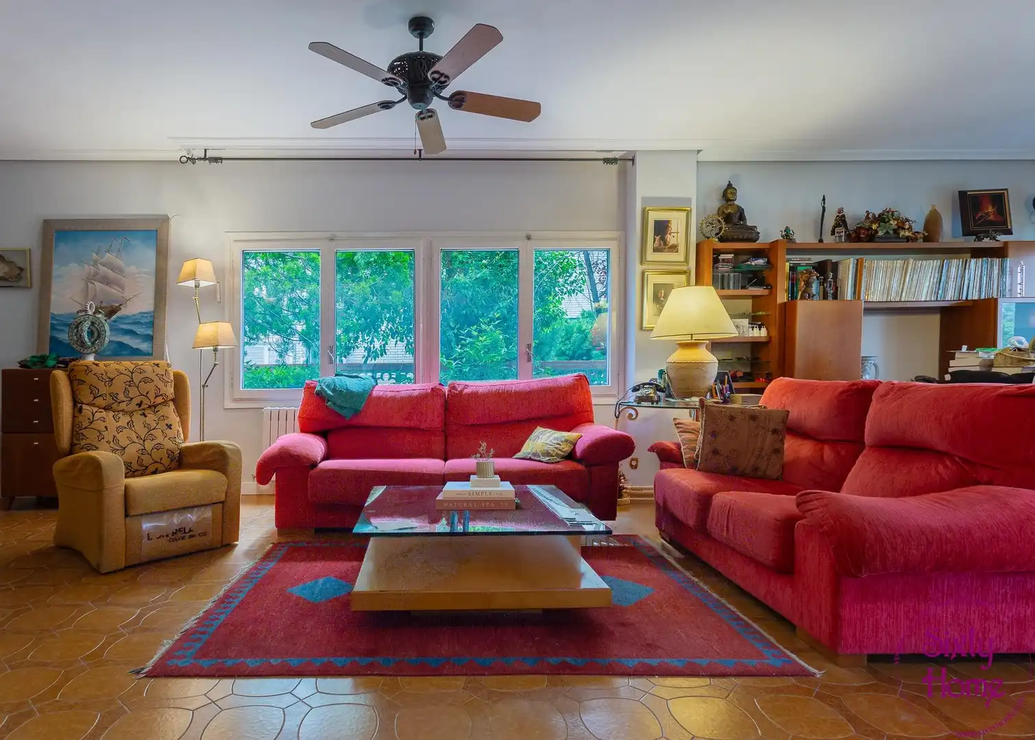 Sala de estar de Casa o chalet en venta en Cadrete con Aire acondicionado, Calefacción y Jardín privado