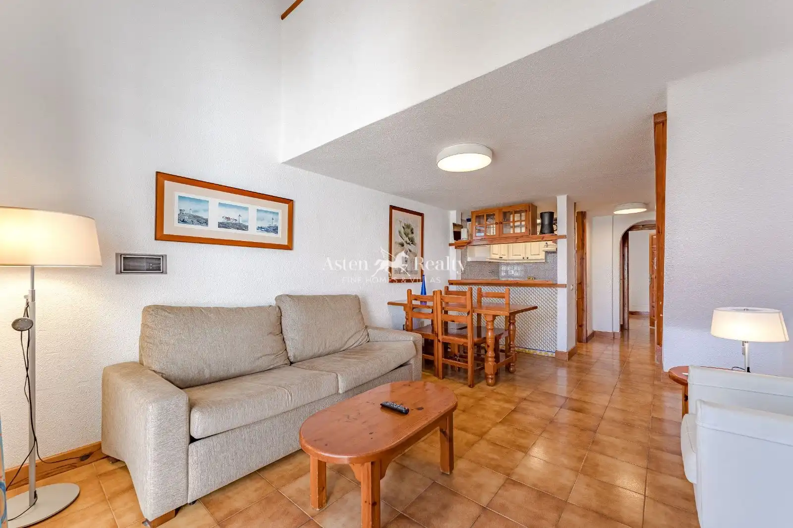 Wohnzimmer von Maisonette zum Verkauf in Arona mit Terrasse, Schwimmbad und Möbliert