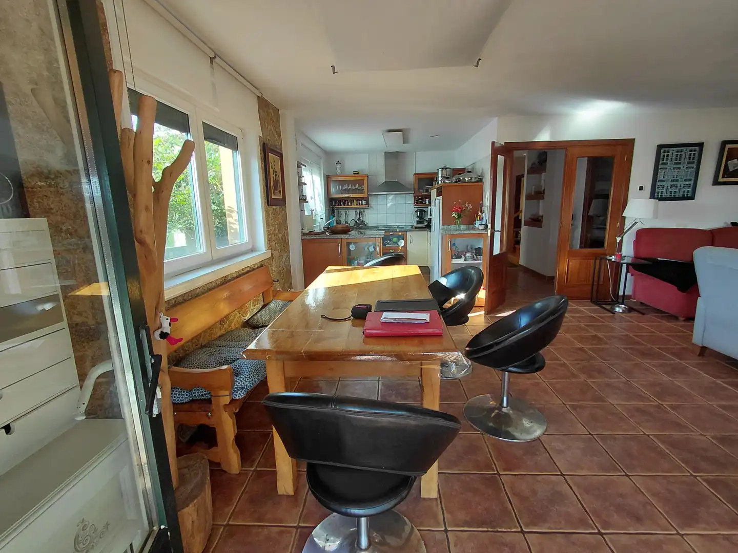 Cocina de Casa o chalet en venta en Oleiros con Calefacción, Jardín privado y Parquet