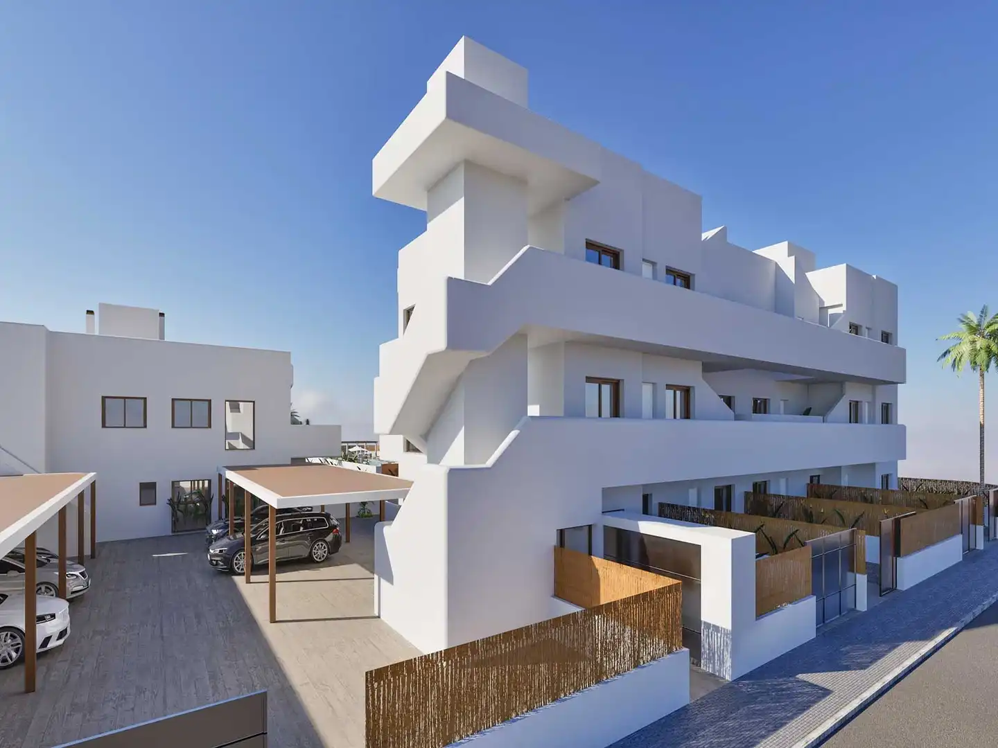 Vista exterior de Apartament en venda en Los Alcázares amb Piscina comunitària