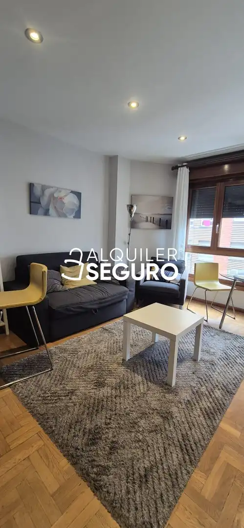 Living room of Flat for rent in Gijón   with Heating, Storage room and Furnished
