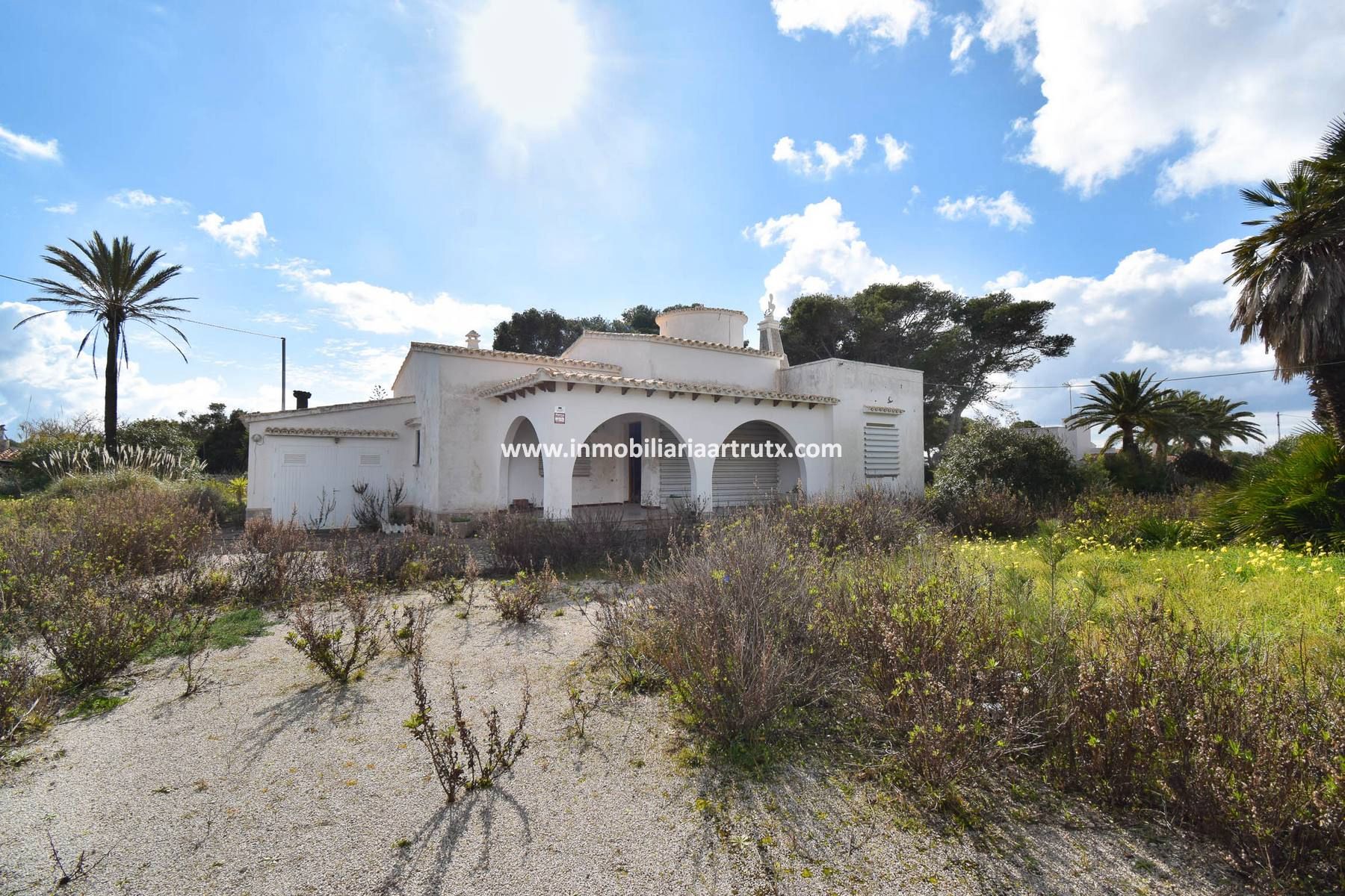Exterior view of House or chalet for sale in Ciutadella de Menorca  with Private garden